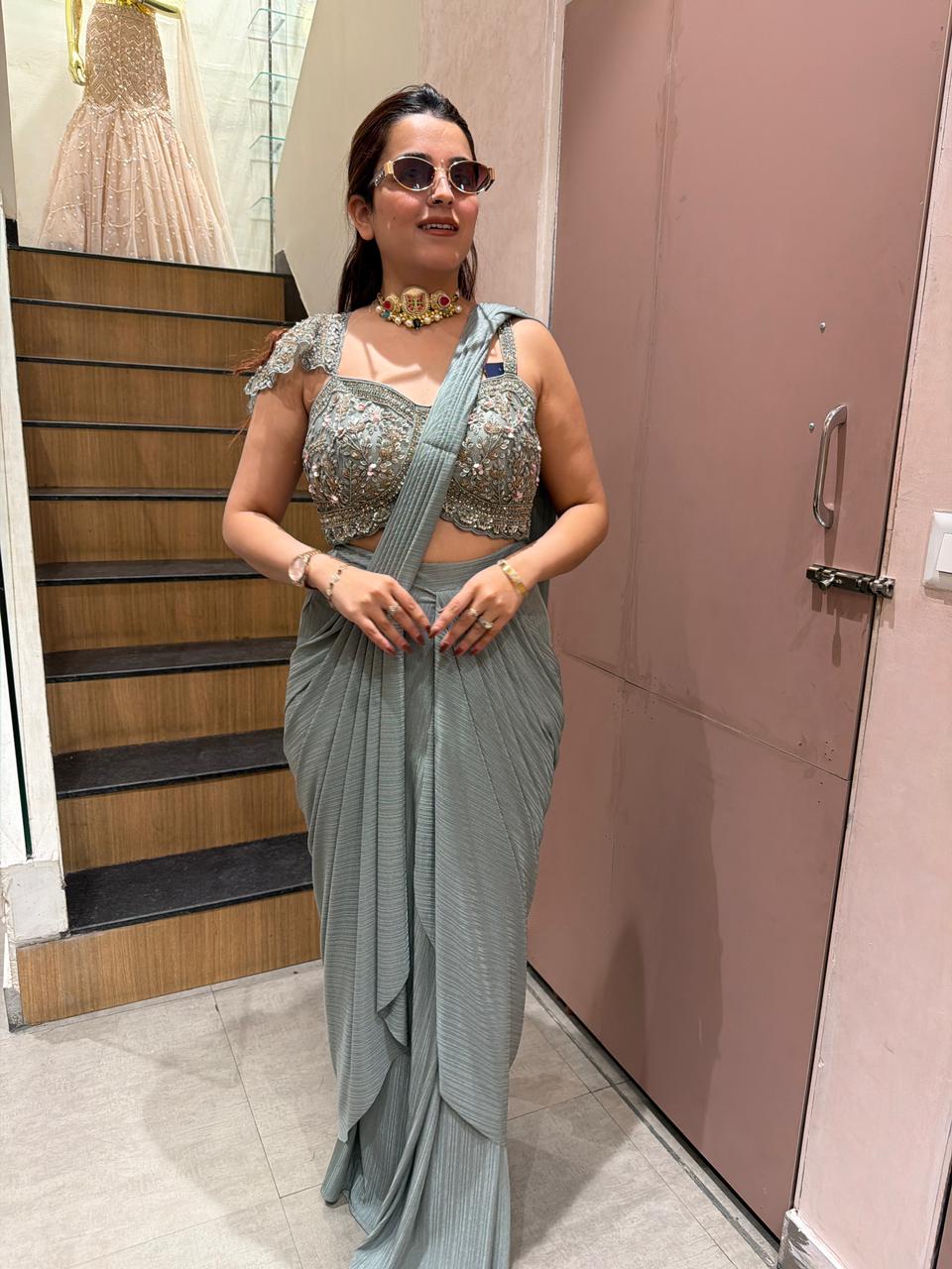 Dany drape saree