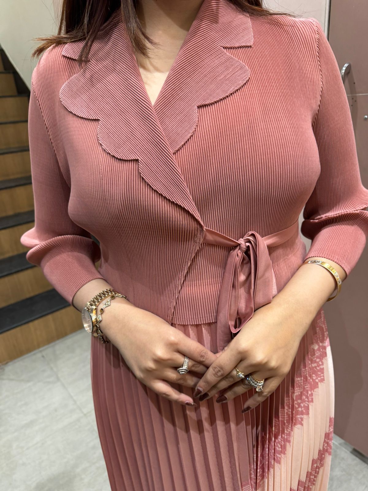Rimjhim Pleated Dress
