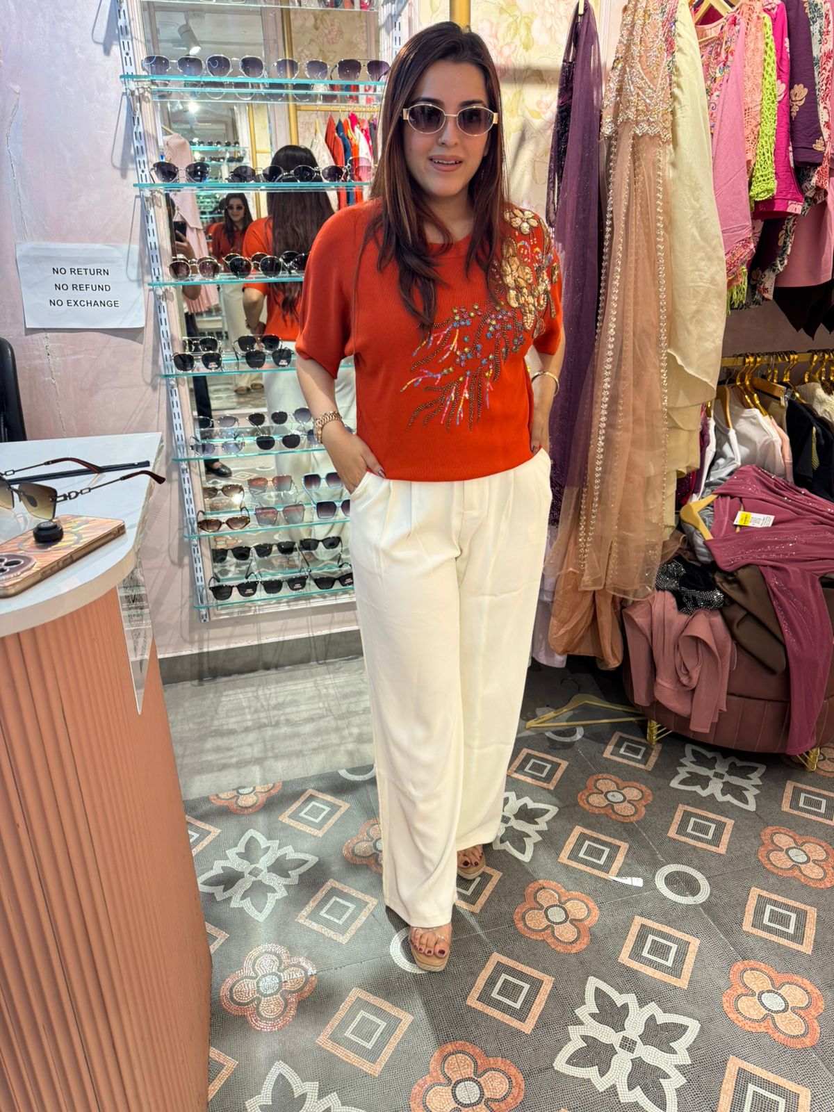 Sequin Embellished Top