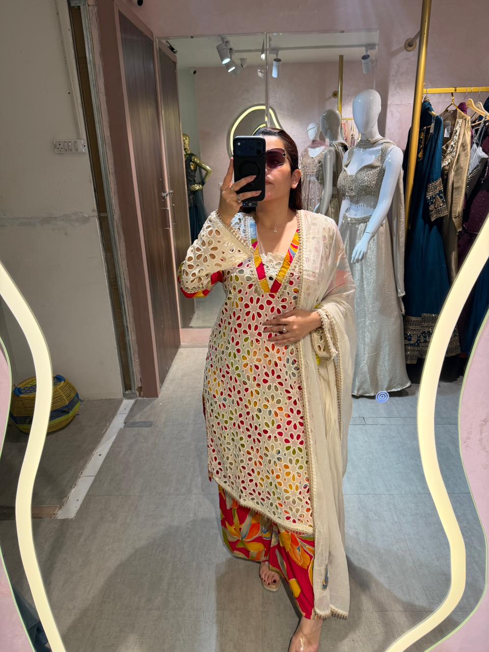 Carnival Cutwork Kurta Set