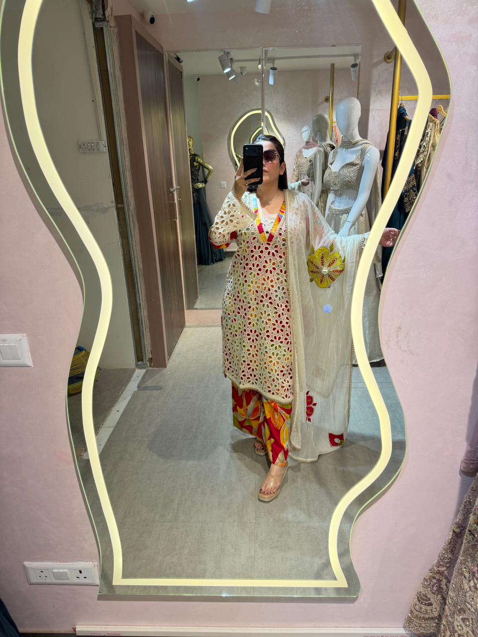Carnival Cutwork Kurta Set