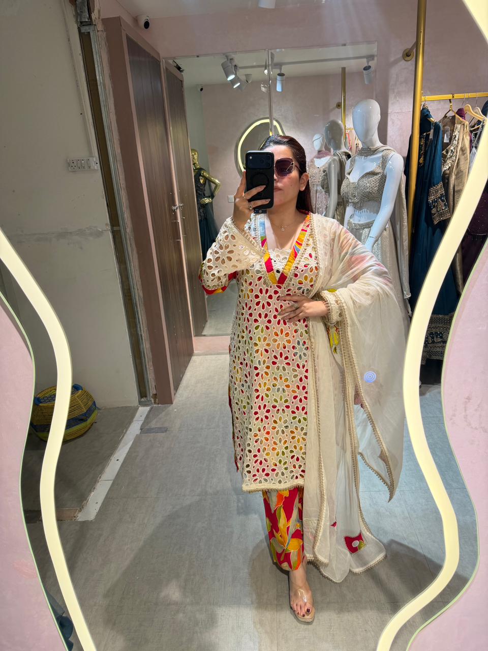 Carnival Cutwork Kurta Set