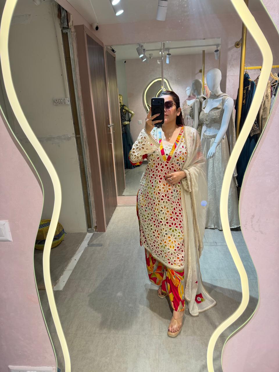 Carnival Cutwork Kurta Set