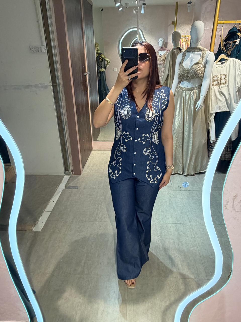 Zeu denim Co-ord Set