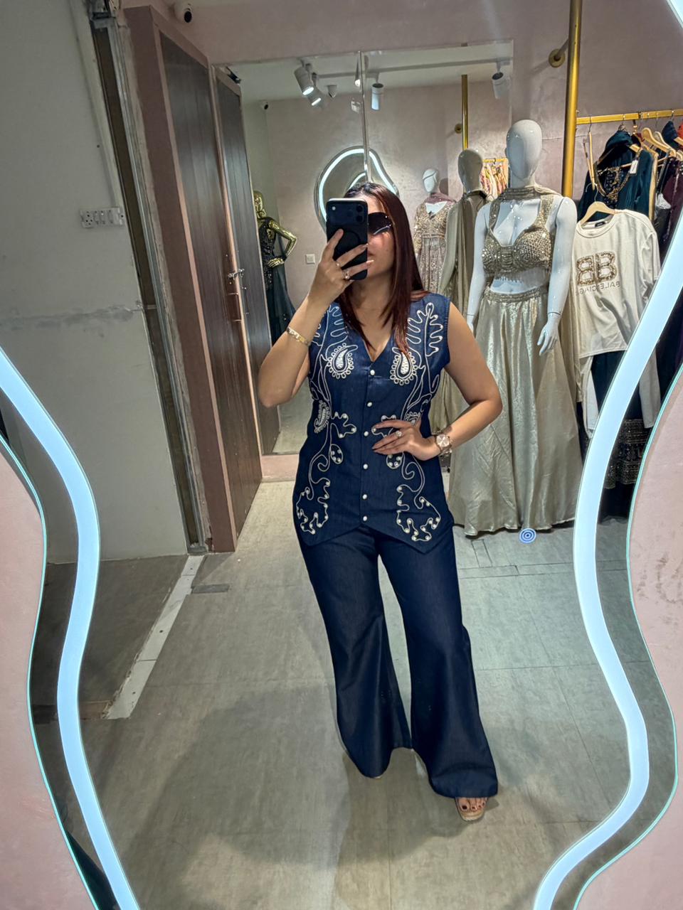 Zeu denim Co-ord Set