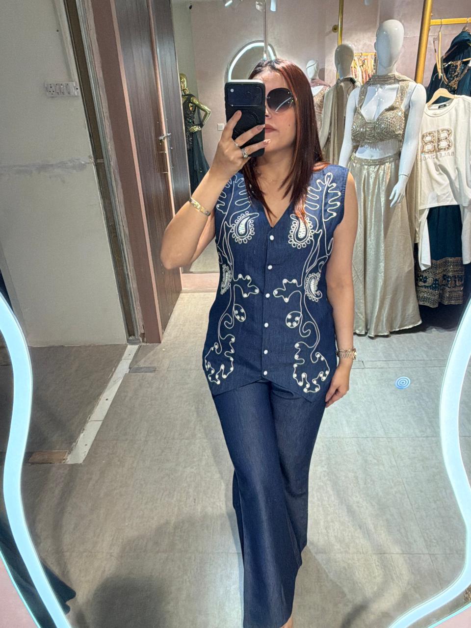 Zeu denim Co-ord Set