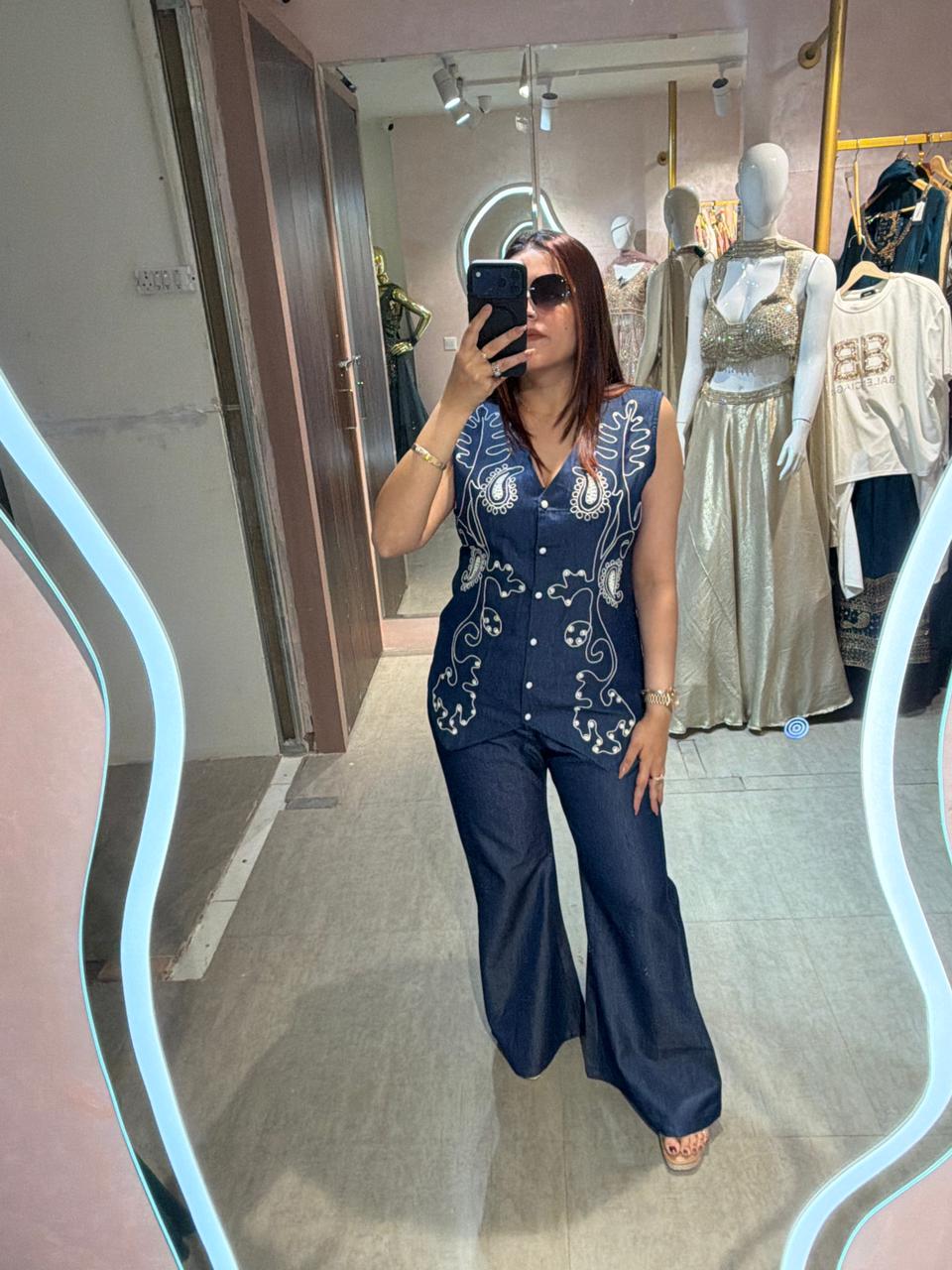 Zeu denim Co-ord Set