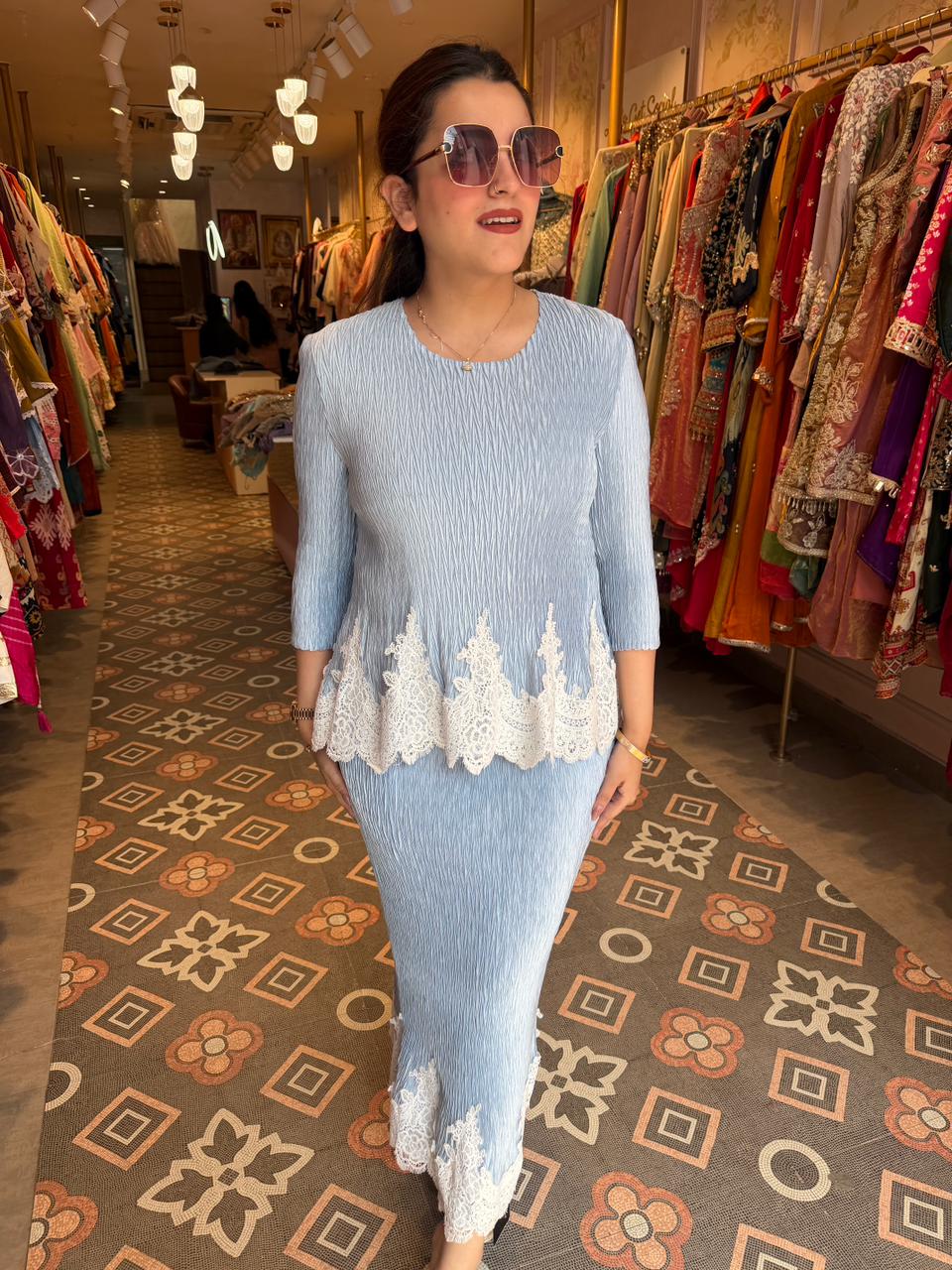 Shira wrinkle two pc Set