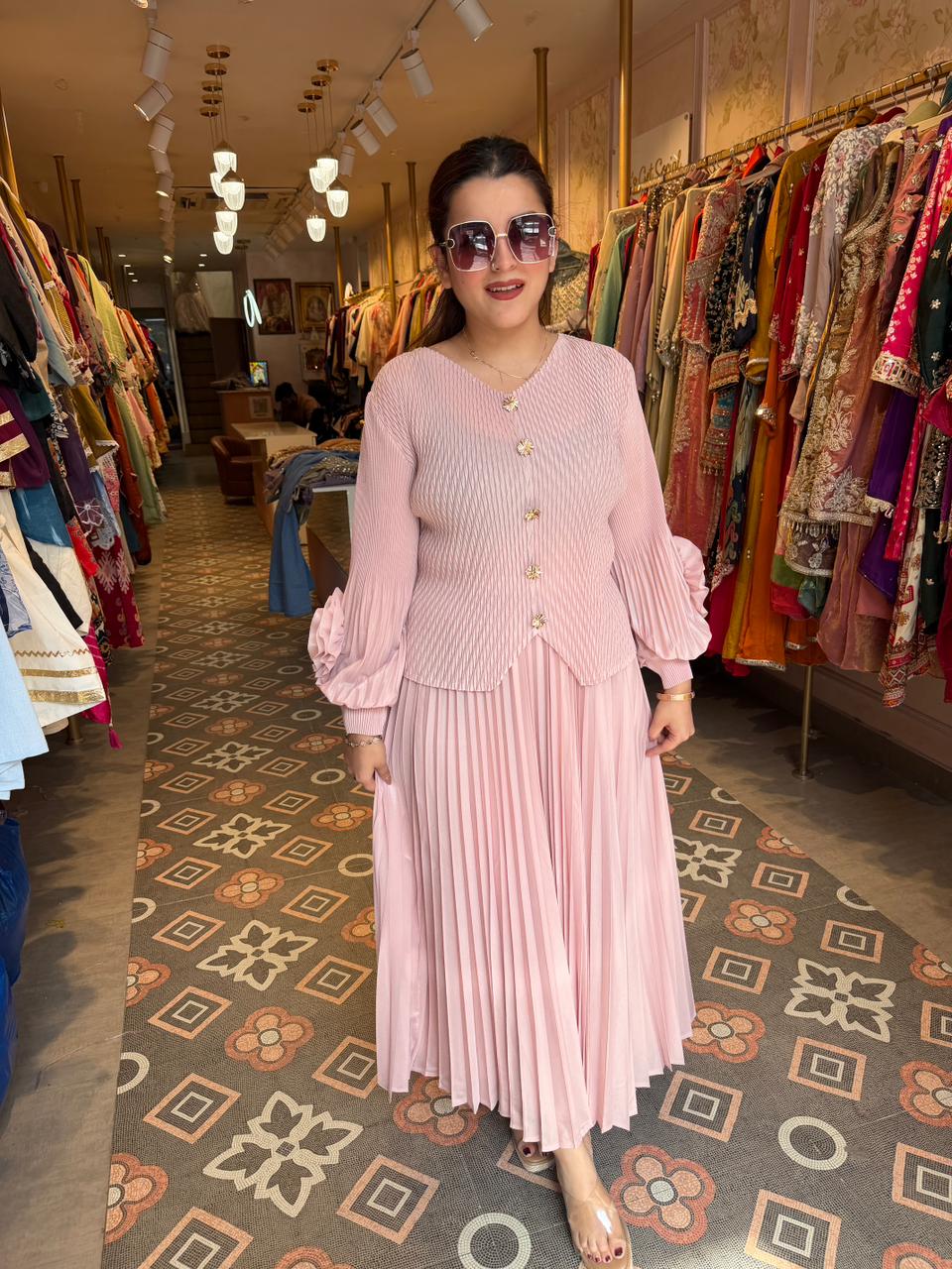 Saniya wrinkle two pc set