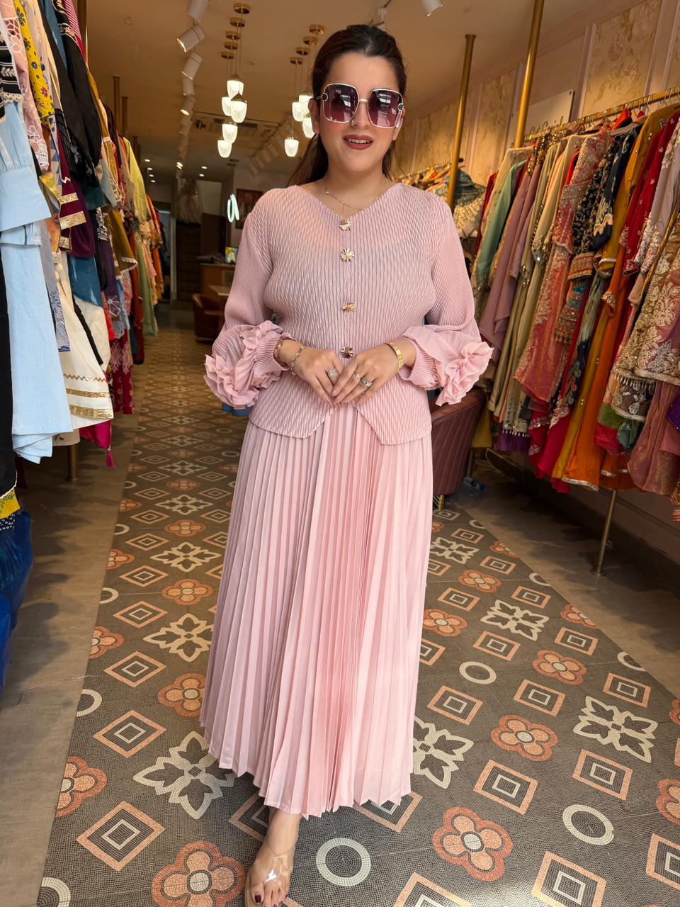 Saniya wrinkle two pc set