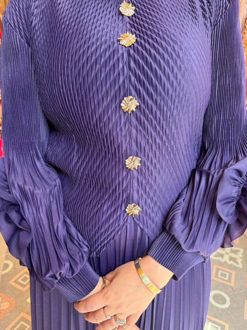 Saniya wrinkle two pc set