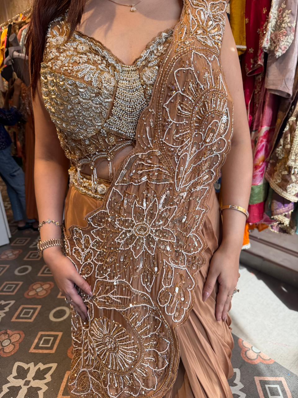 Vina Couture Drape lengha