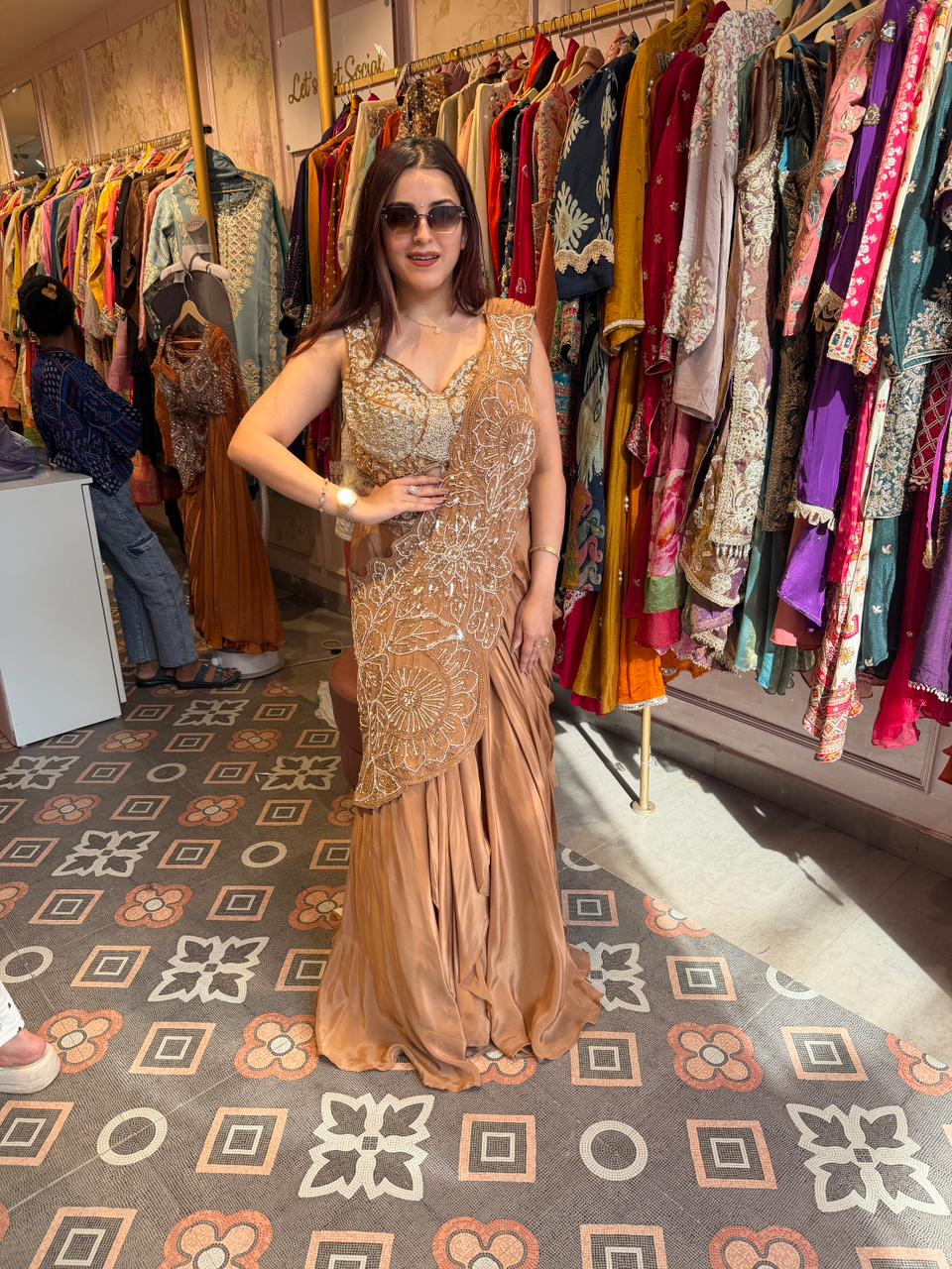 Vina Couture Drape lengha