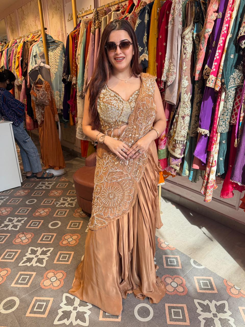 Vina Couture Drape lengha
