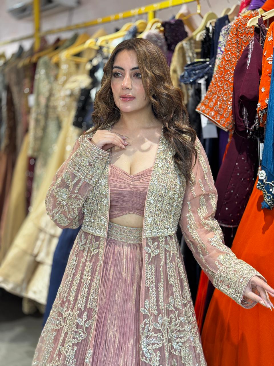 Ruhani Embroidered  Lehenga Set