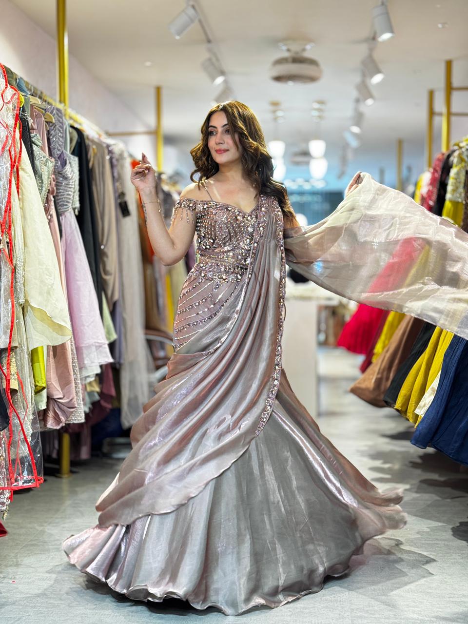 Rohini Shimmer Lehenga Set