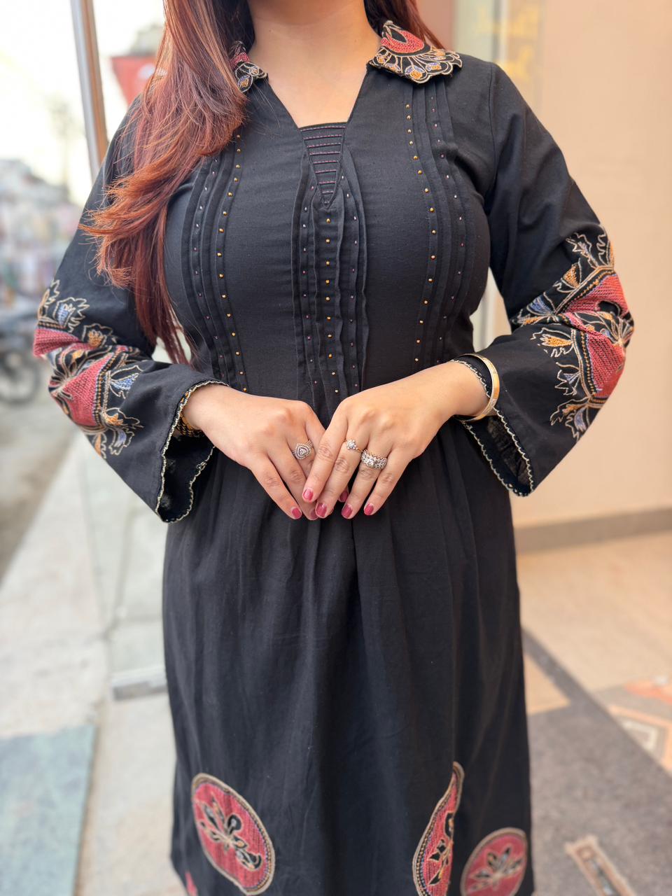 Mybe Bloom Embroidered Kurta Set