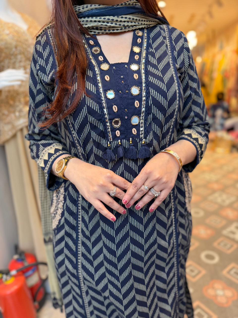 Chevron Charm Kurta Set