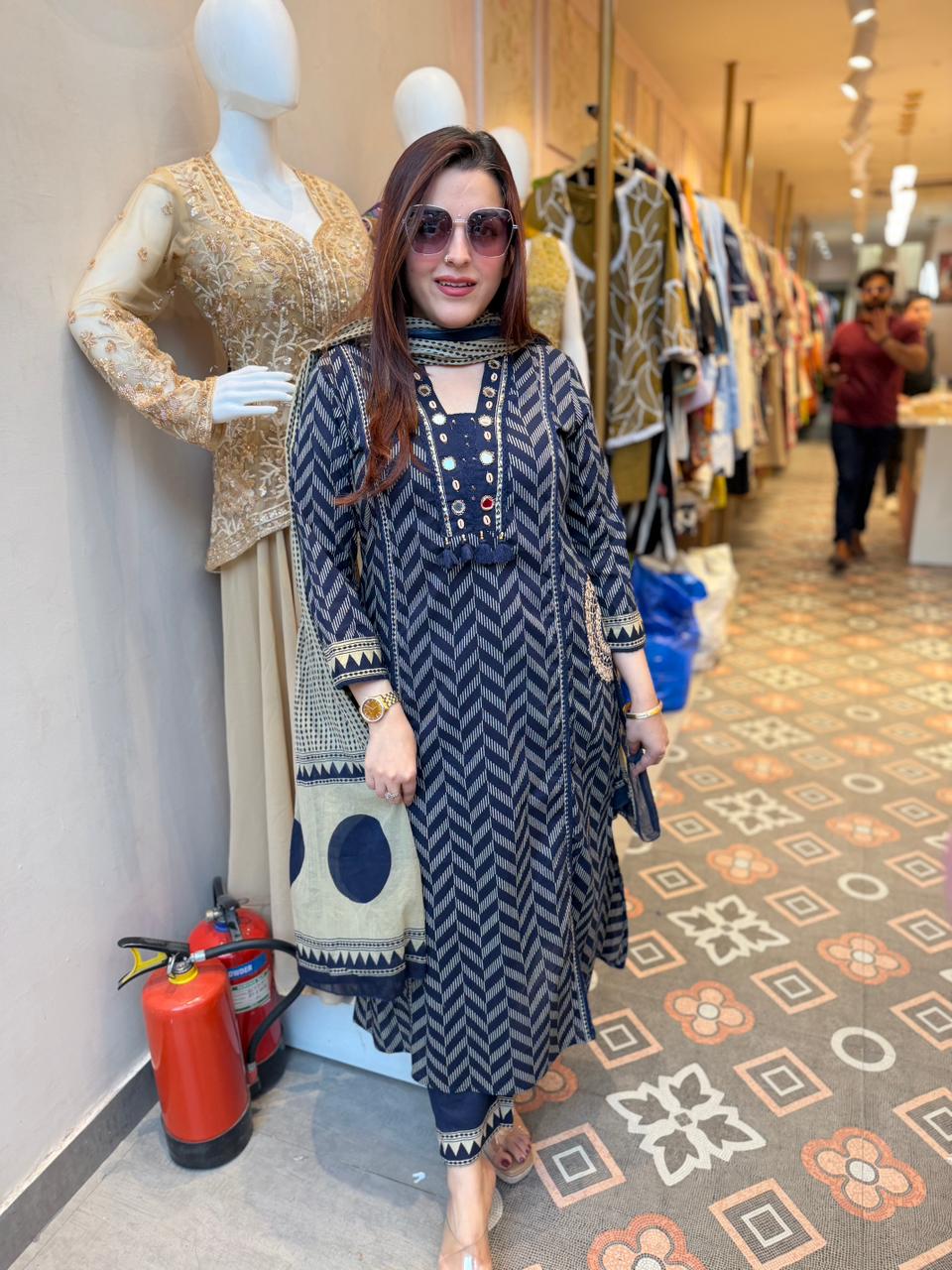 Chevron Charm Kurta Set