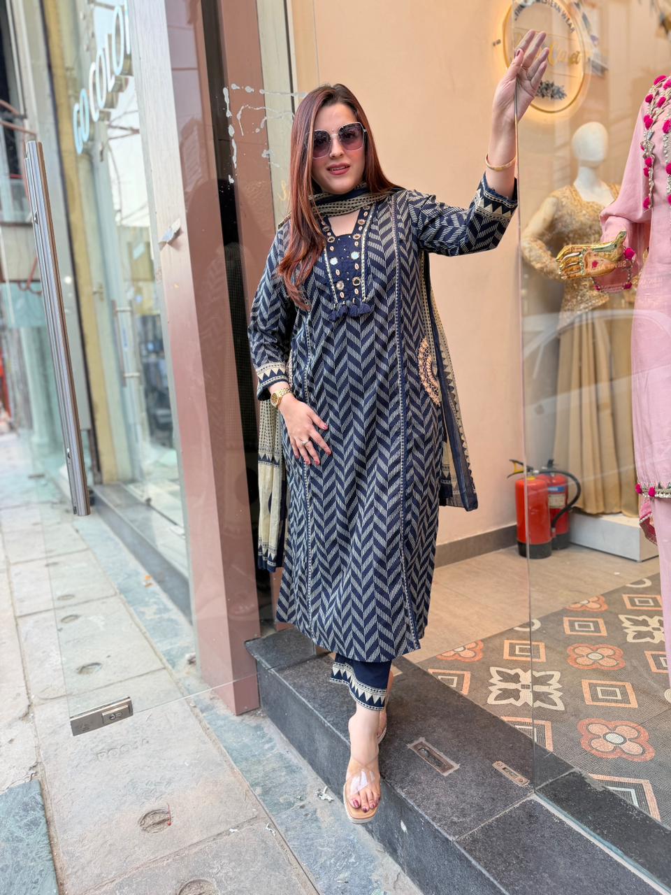 Chevron Charm Kurta Set