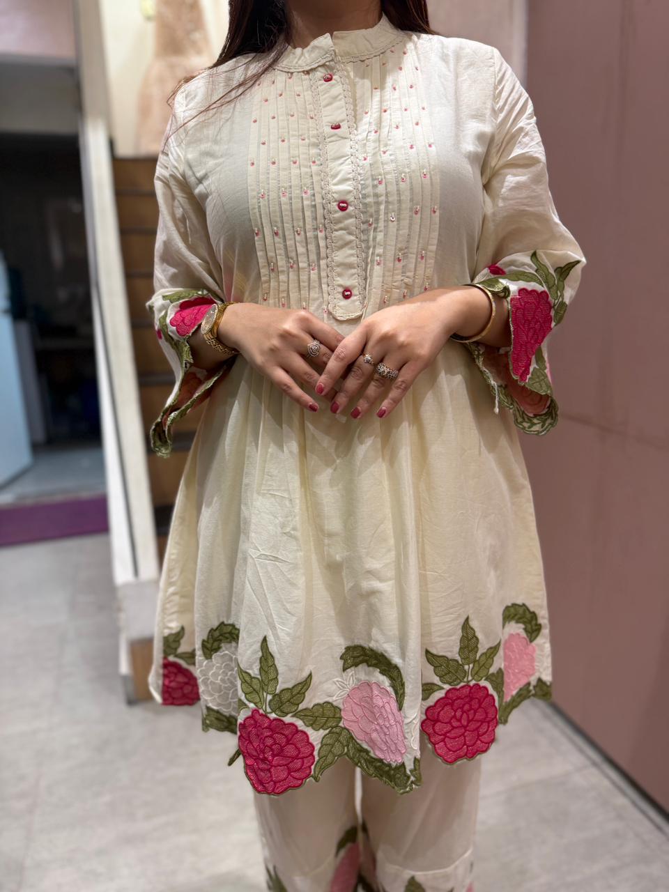 Ivy Bloom Embroidered Co-Ord Set