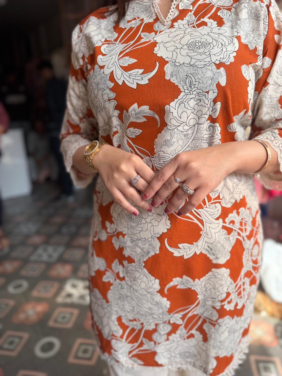 Sufi  Bloom Printed cord Set