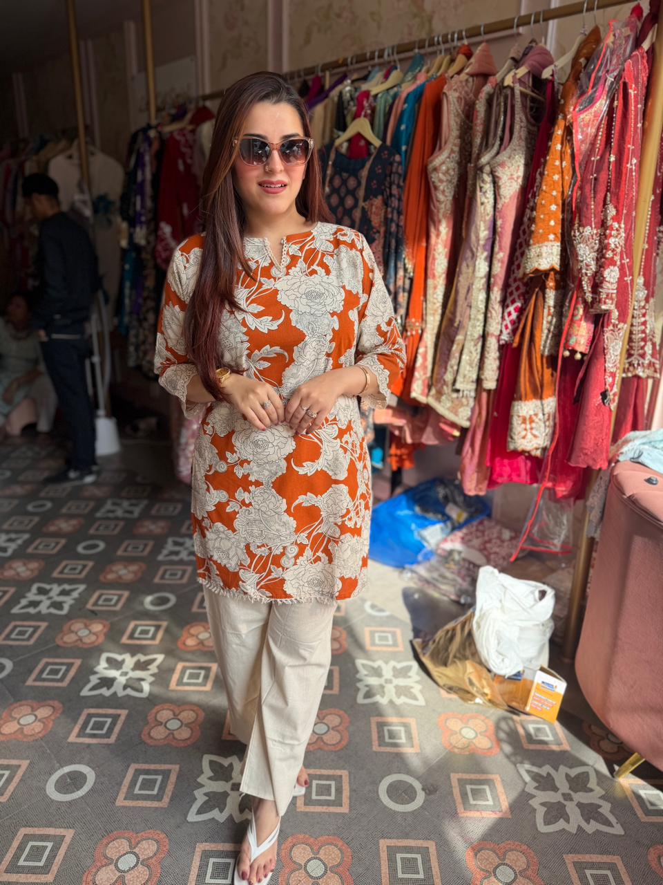 Sufi  Bloom Printed cord Set