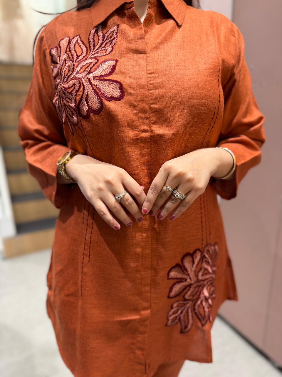 Liva  Embroidered Co-ord Set