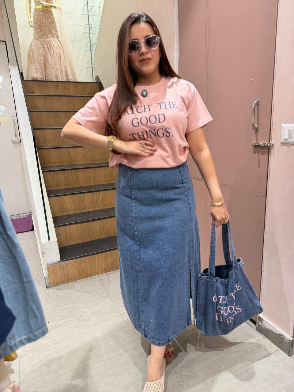 Tote Denim set