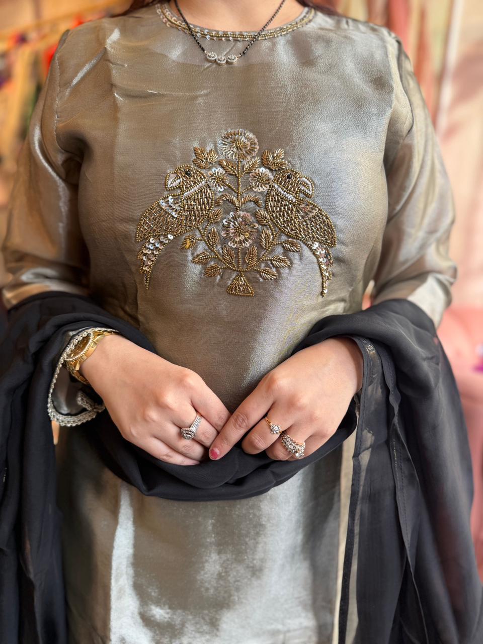 Misha Embroidered Suit Set