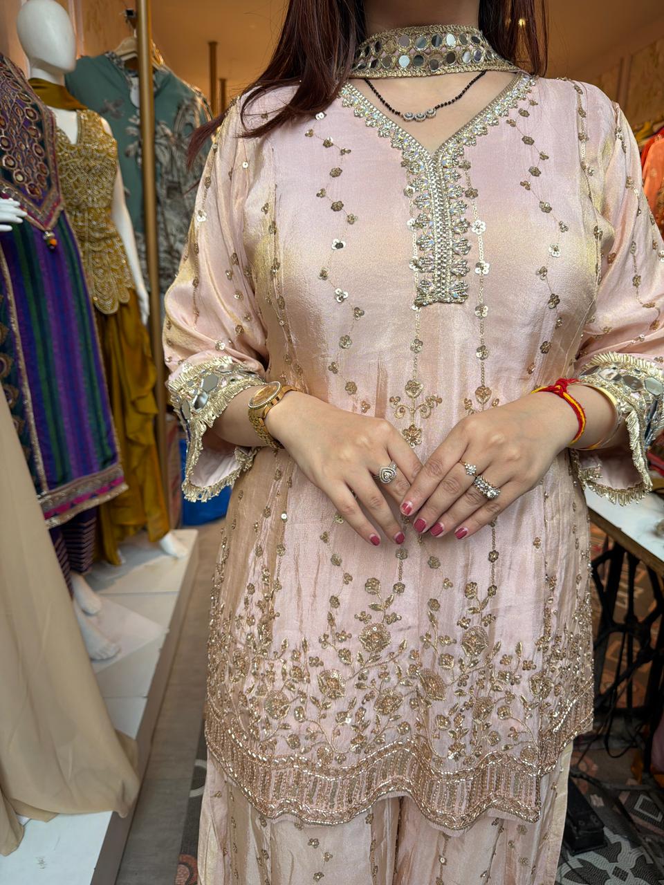 Surbhi Embroidered Kurta Sharara Set