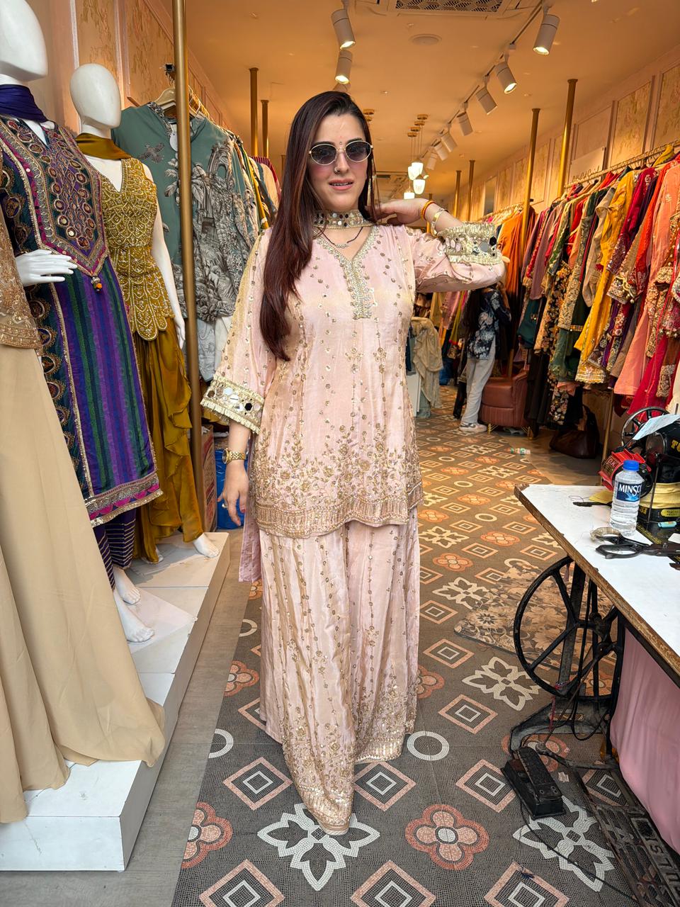 Surbhi Embroidered Kurta Sharara Set