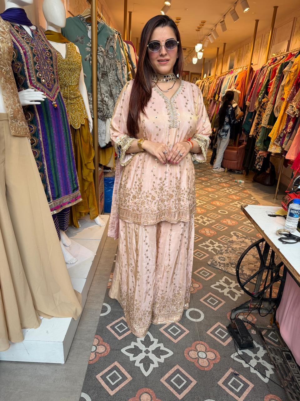 Surbhi Embroidered Kurta Sharara Set