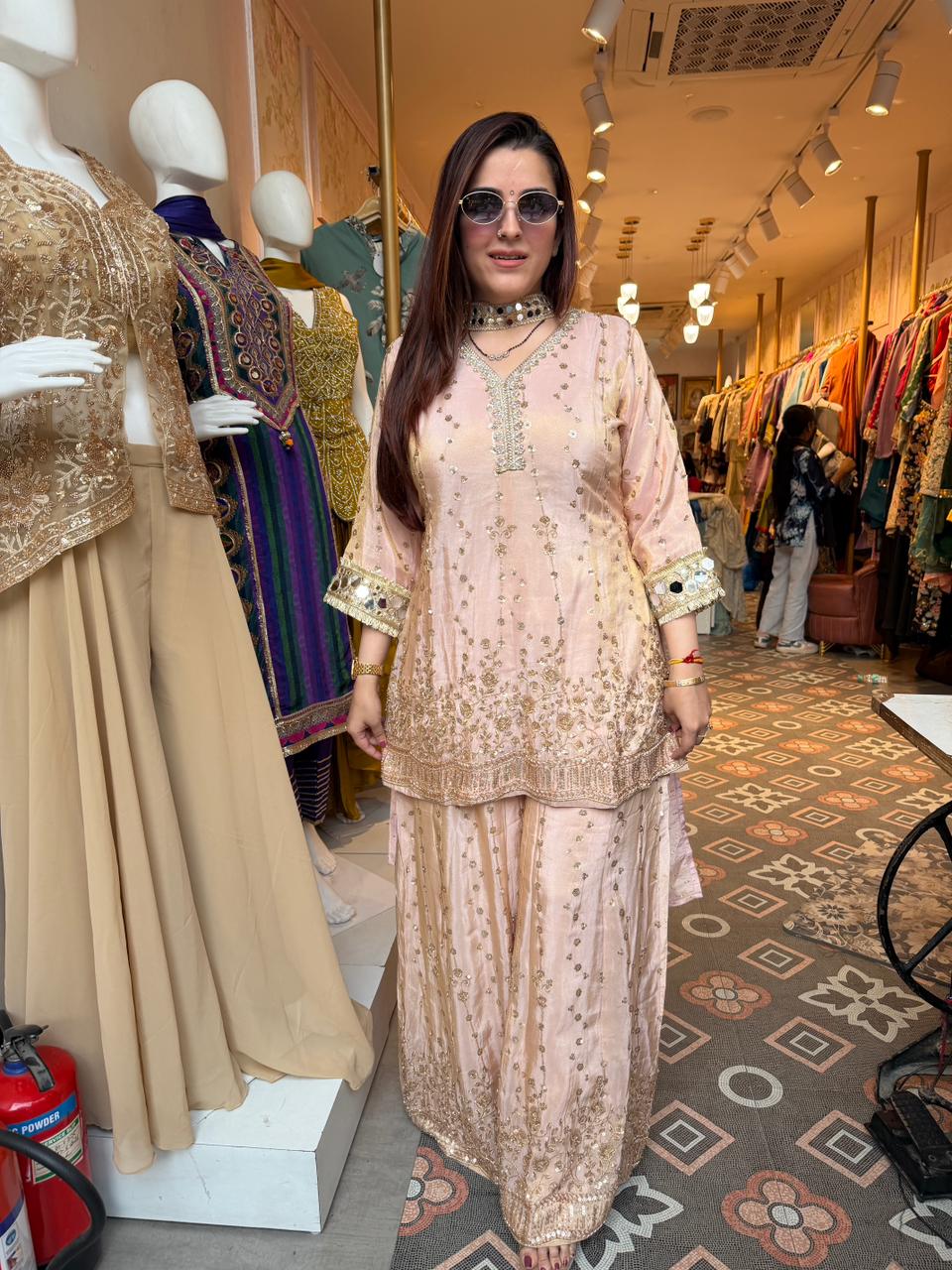 Surbhi Embroidered Kurta Sharara Set