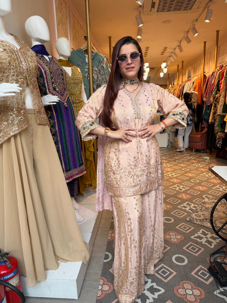 Surbhi Embroidered Kurta Sharara Set