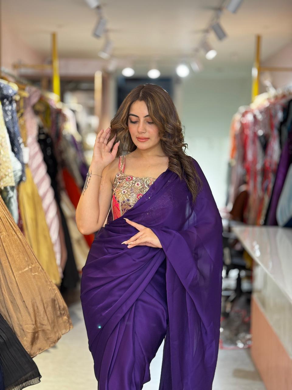 Srishti Pre-Draped Saree set