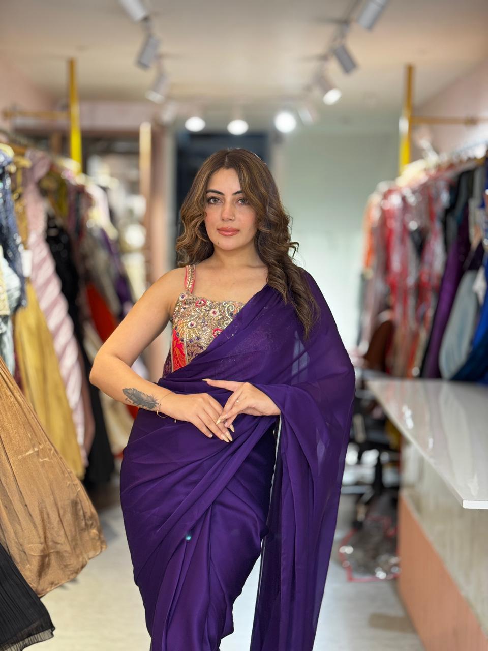 Srishti Pre-Draped Saree set