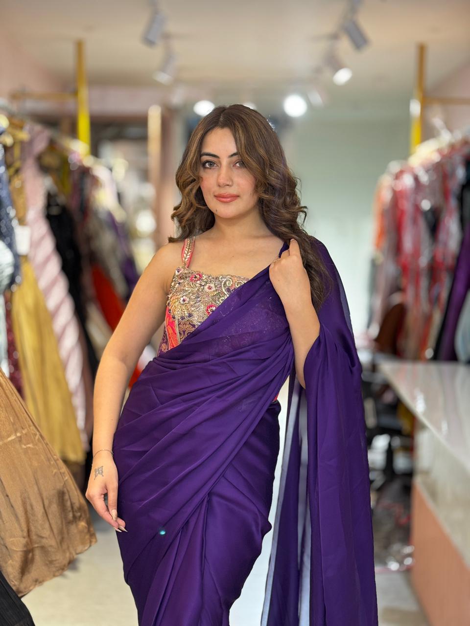 Srishti Pre-Draped Saree set
