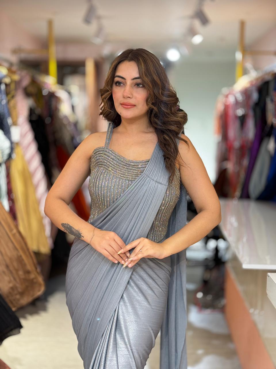 Swati draped saree set