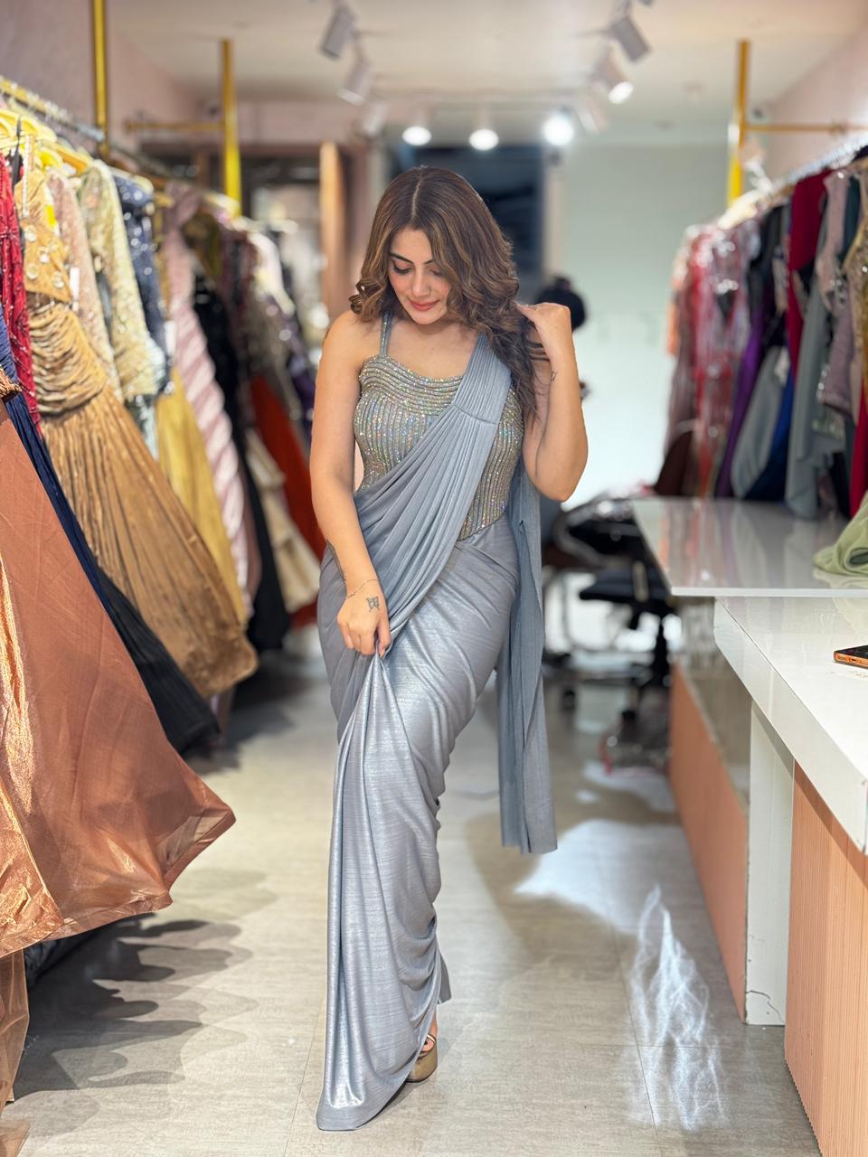 Swati draped saree set
