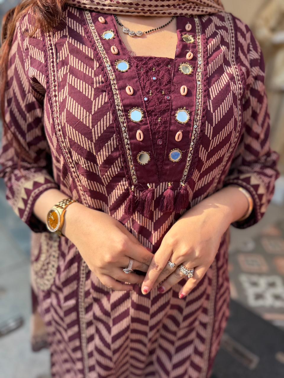 Chevron Charm Kurta Set