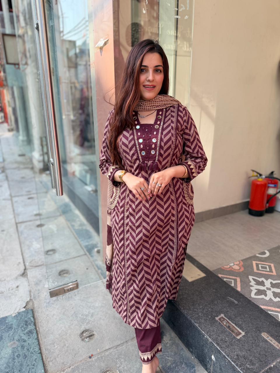 Chevron Charm Kurta Set