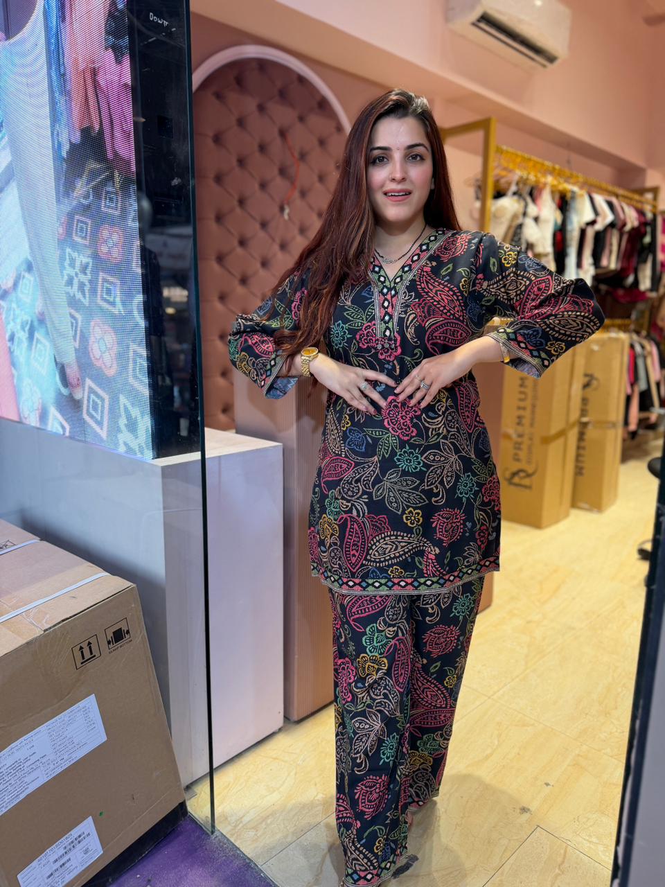 Dia Multicolor Printed Co-Ord Set