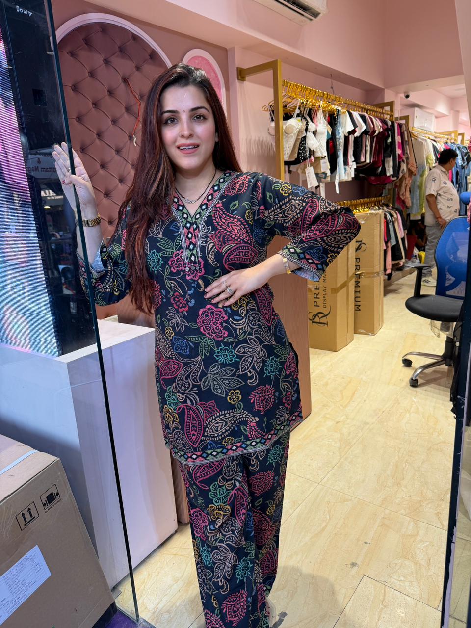Dia Multicolor Printed Co-Ord Set