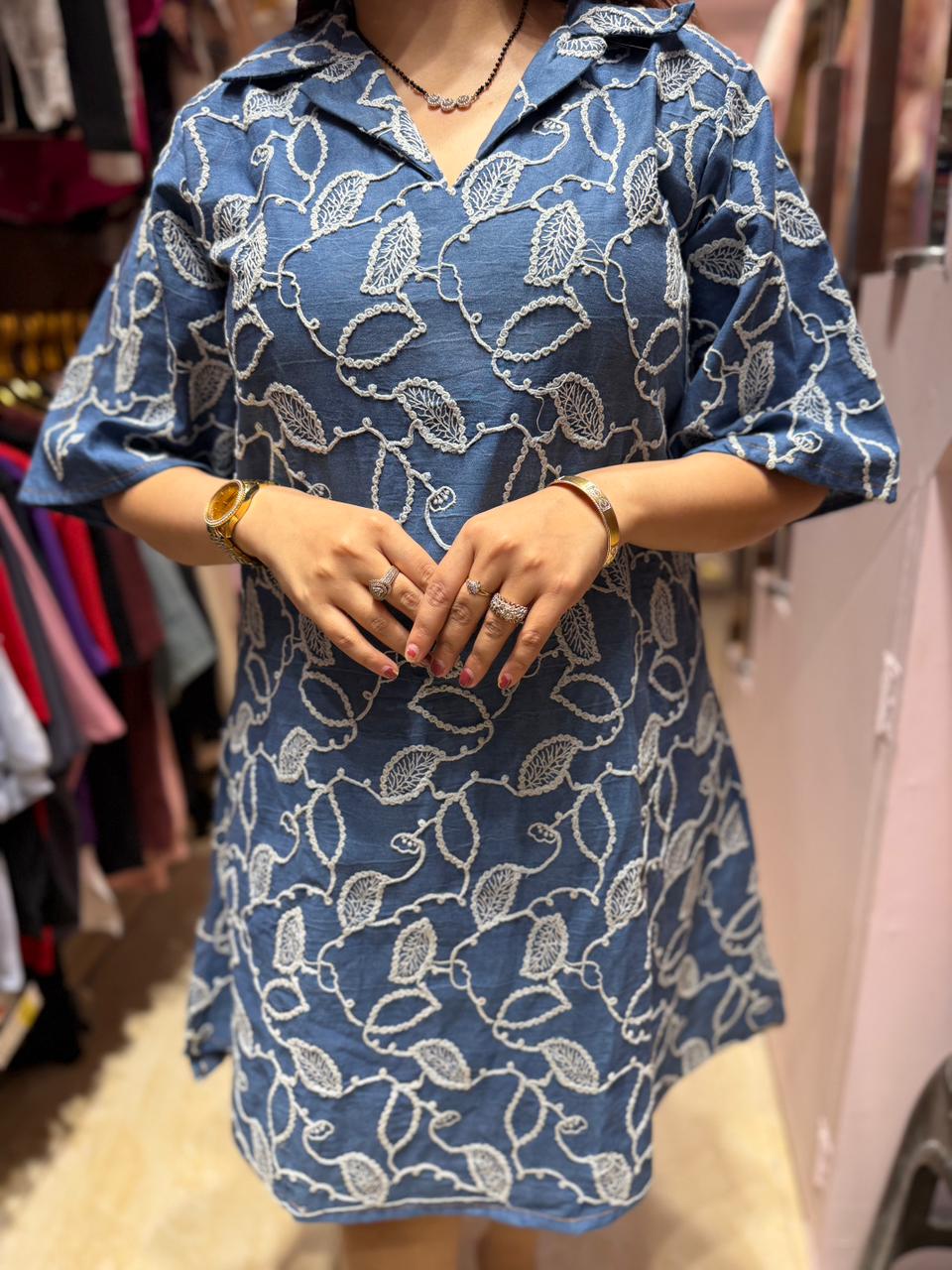 Leaf midi Dress
