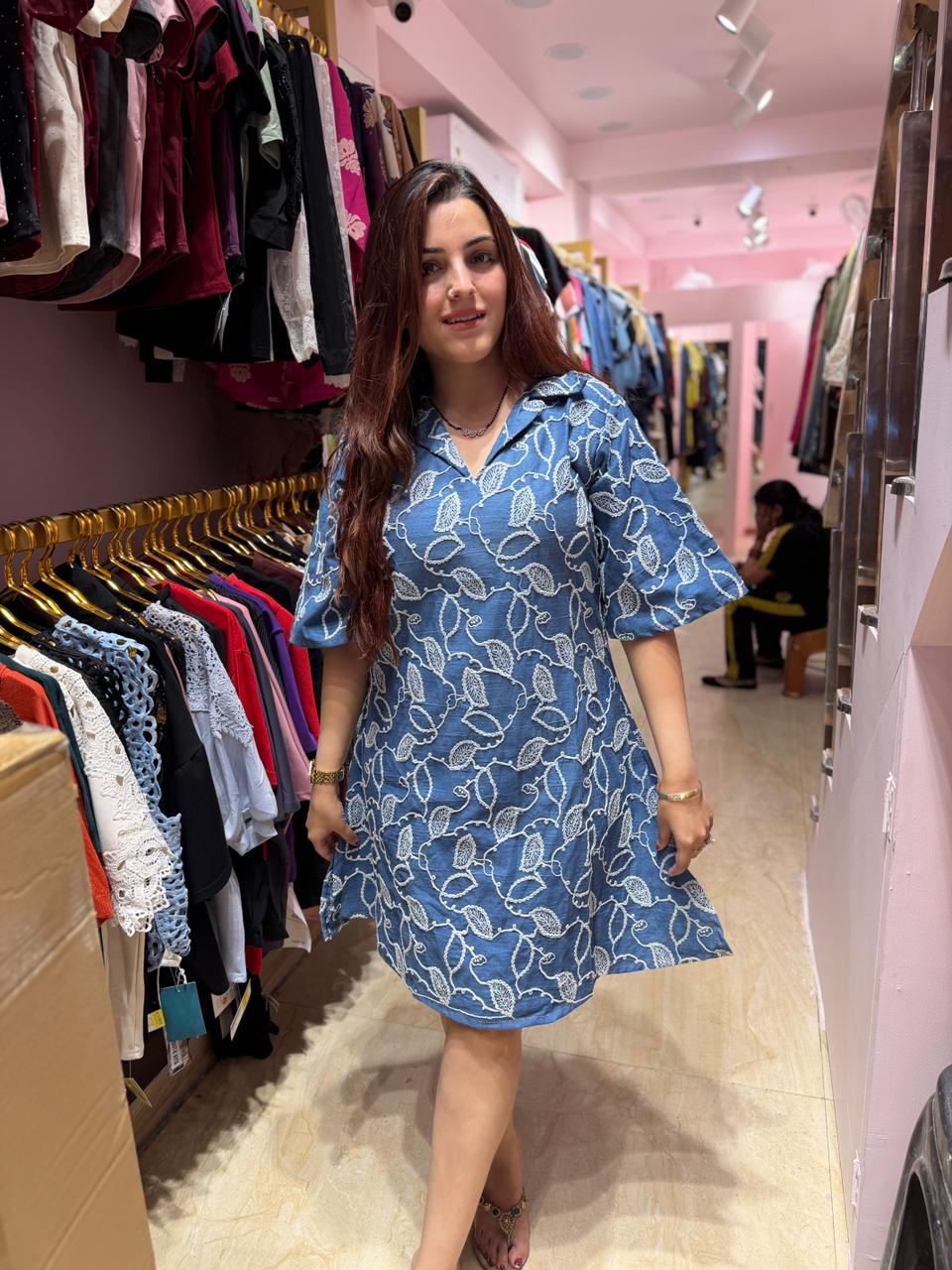 Leaf midi Dress