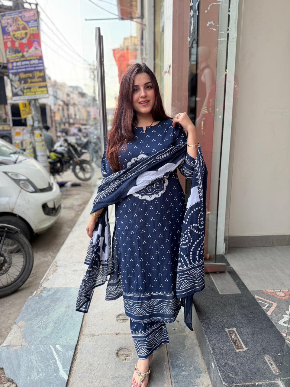 Ikachi Bandhani Grace Kurta Set