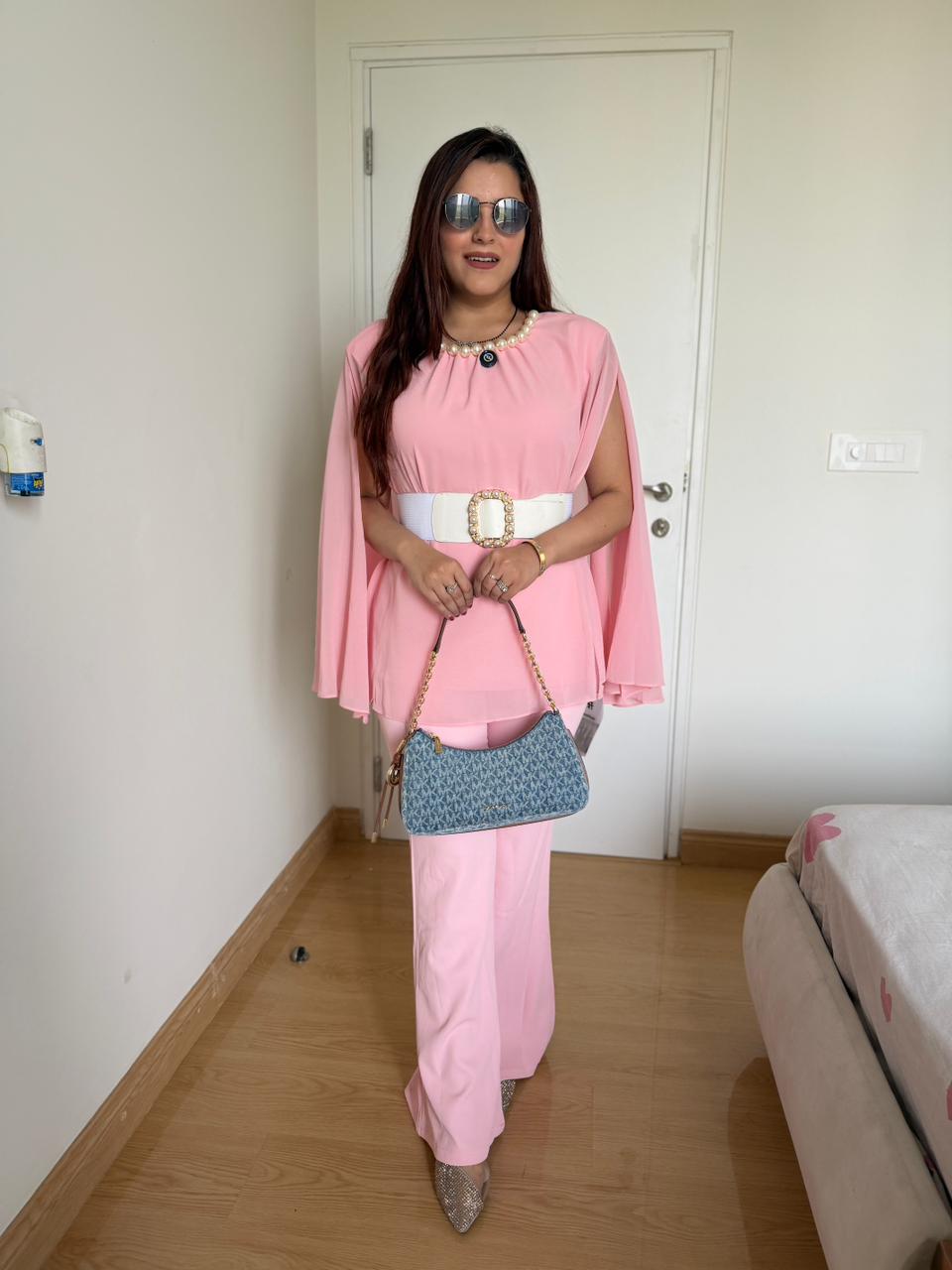 Nona Pearl Cape Co-Ord Set