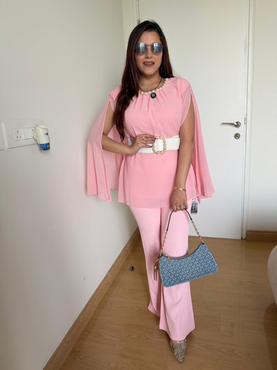 Nona Pearl Cape Co-Ord Set