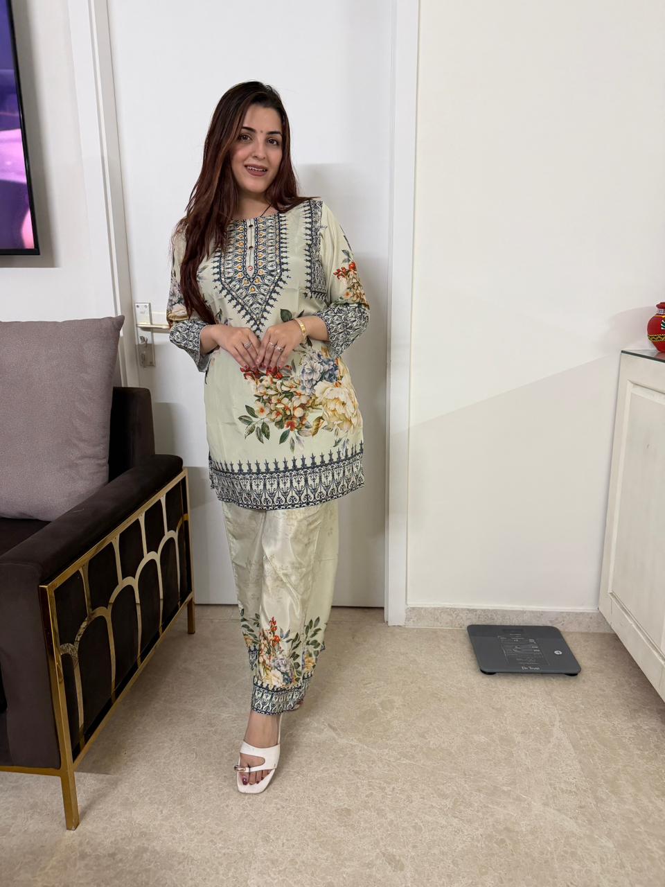 Sonal Printed Cord Set